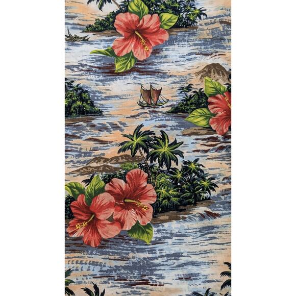 Vintage Hawaii Aloha Shirt Men’s 4XL Chest 62 Made in USA Hibiscus Floral Hawaii - Picture 7 of 10